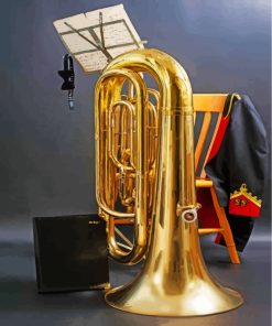 Tuba Music Instrument Paint By Number