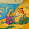 Woman At The Well By Paul Signac Paint By Number