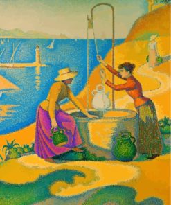 Woman At The Well By Paul Signac Paint By Number