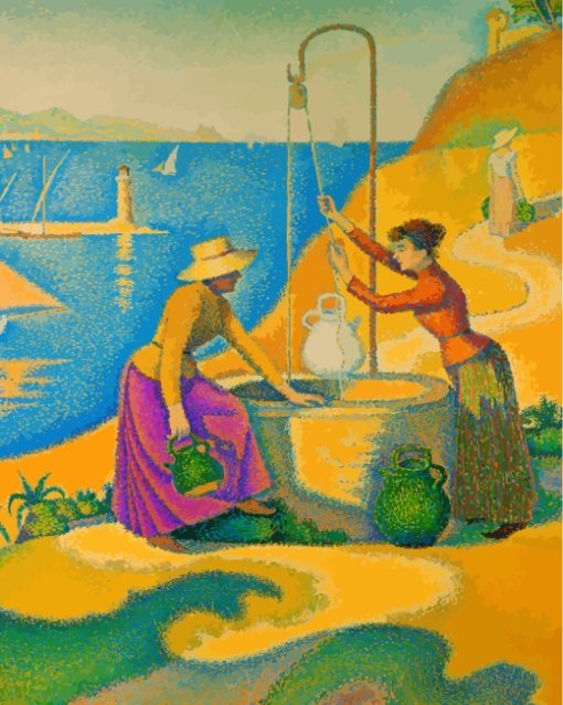 Woman At The Well By Paul Signac Paint By Number