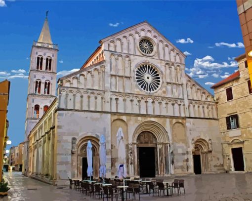 Zadar Cathedral Of St Anastasia Paint By Number