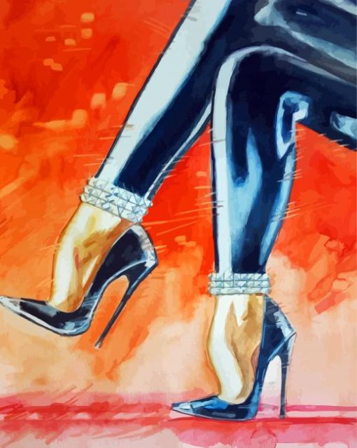 Aesthetic High Heels Paint By Number