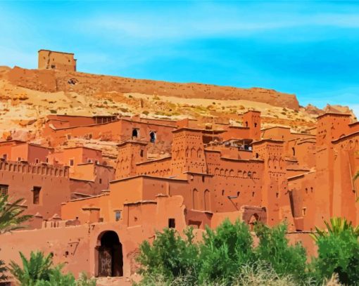 Ait Bin Haddu Desert Town Paint By Number