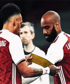 Aubameyang And Lacazette Arsena Paint By Number