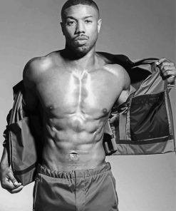 Black And White Michael Bakari Jordan Paint By Number