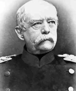 Black And White Otto Von Bismarck Paint By Number