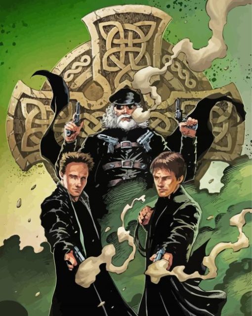 Boondocks Saints Illustration Poster Paint By Number