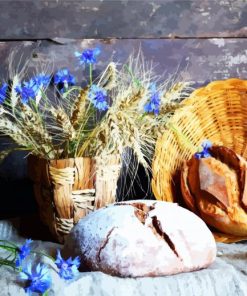 Aesthetic Bread Still Life Paint By Number