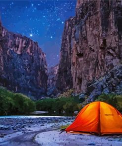 Camping In Big Bend Park Paint By Number