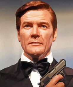 Classy Roger Moore Paint By Number