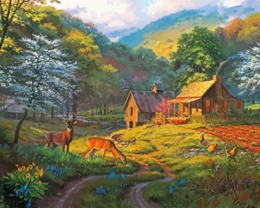 Country Blessing Art Paint By Number