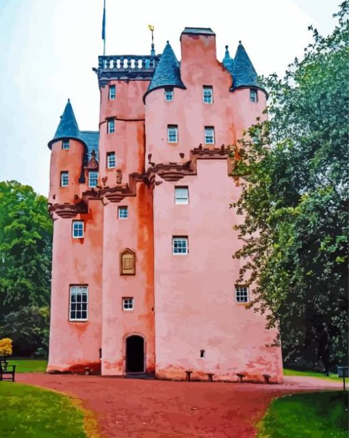 Craigievar Castle Scotland Paint By Number