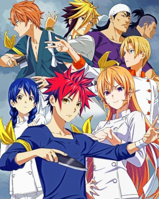 Food Wars Japanese Anime Paint By Number