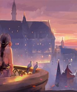 Girl Castle Paint By Number