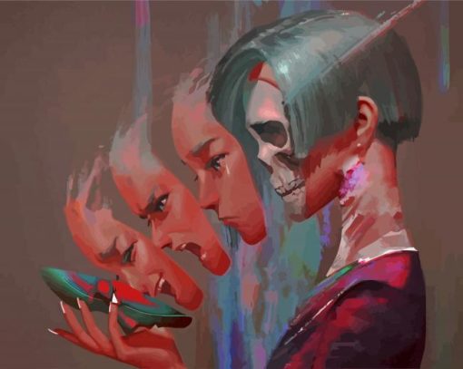 Girl Expressing Feelings Paint By Number