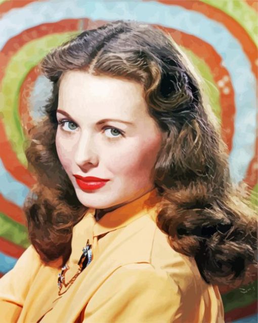 Gorgeous Jeanne Crain Paint By Number