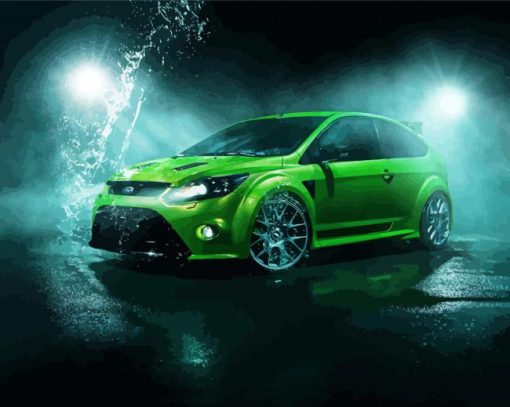 Green Rs Focus Car Paint By Number