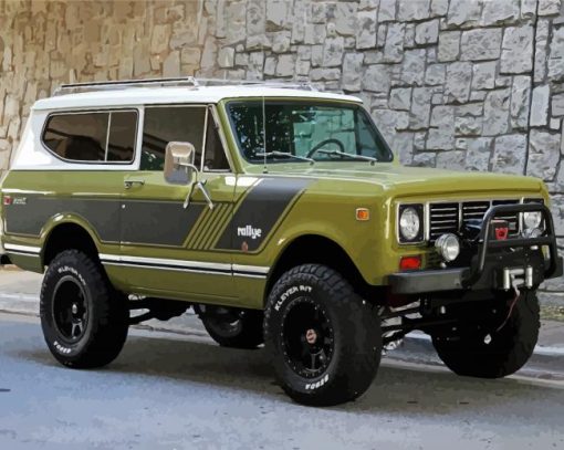 Green International Harvester Scout Paint By Number