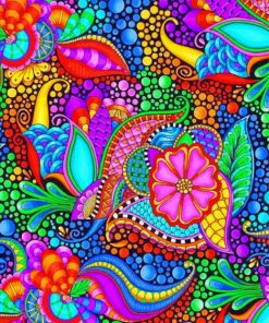 Mandala Abstract Flowers Paint By Number