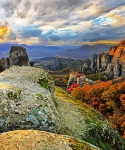 Meteora Landscape Paint By Number