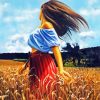 Prairie Woman In The Wind Paint By Number