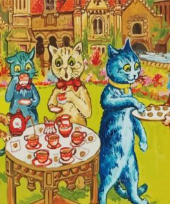 Psychedelic Cats By Louis Wain Paint By Number