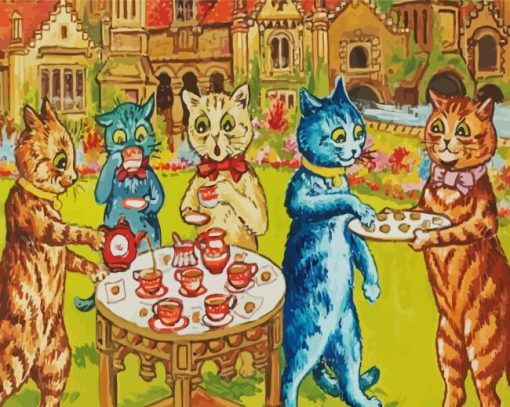 Psychedelic Cats By Louis Wain Paint By Number