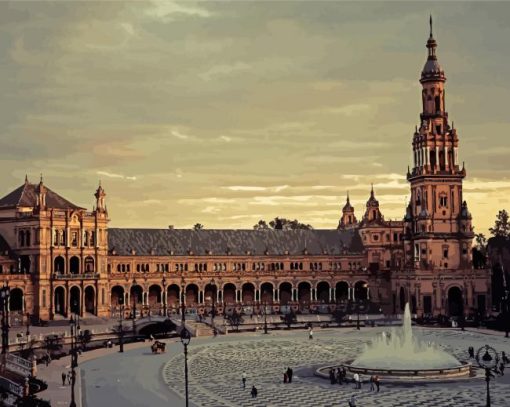 Seville City Square Paint By Number