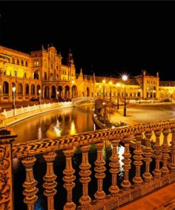 Seville City At Night Paint By Number