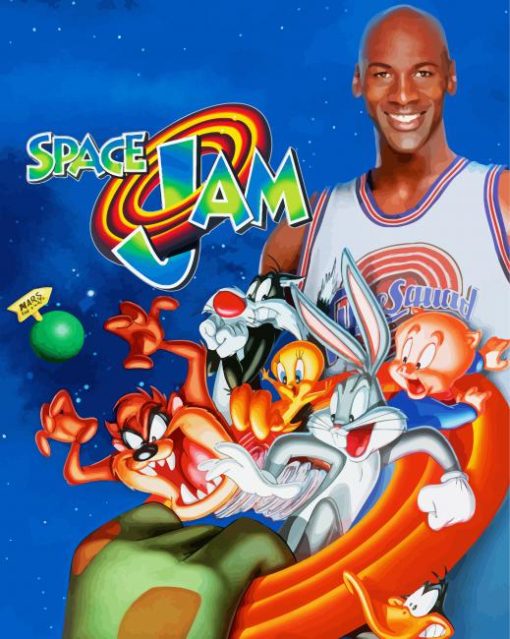 Space Jam Poster Paint By Number