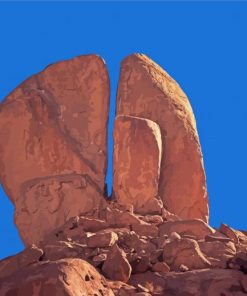 Split Rock In Jabal Al Lawz Paint By Number