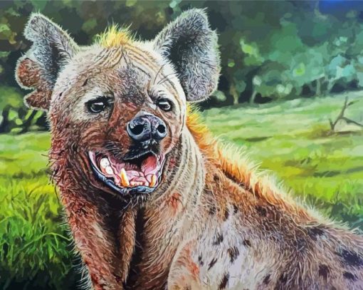 Spotted Hyena Wild Animal Paint By Number