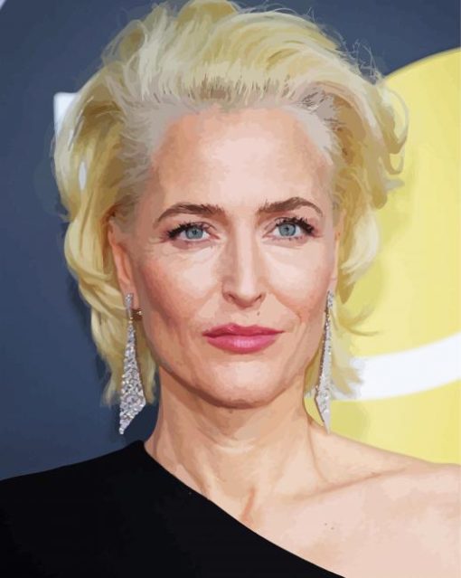 The Actress Gillian Anderson Paint By Number