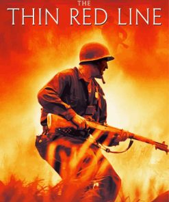 Thin Red Line Illustration Paint By Number