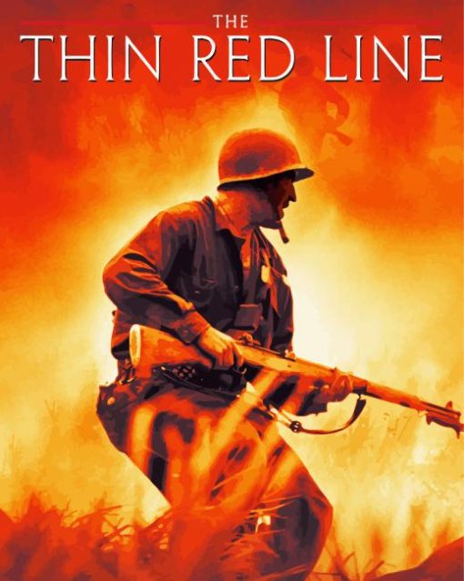 Thin Red Line Illustration Paint By Number