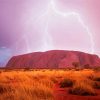 Uluru National Park And Lightning Paint By Number