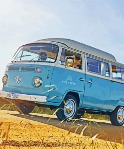 Volkswagen Kombi Van Paint By Number