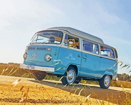 Volkswagen Kombi Van Paint By Number