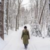 Woman Walking In Snow Paint By Number