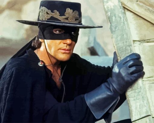 The Legend Of Zorro Character Paint By Number