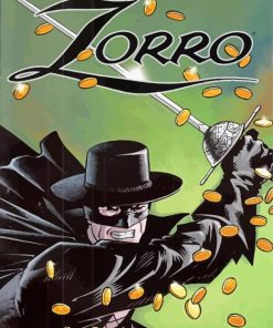 Zorro Poster Paint By Number