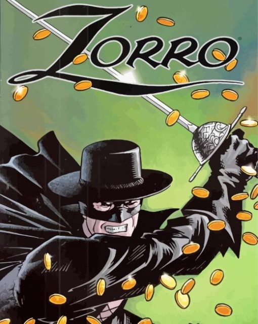 Zorro Poster Paint By Number