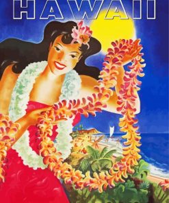 Aesthetic Hawaii Poster Paint By Number