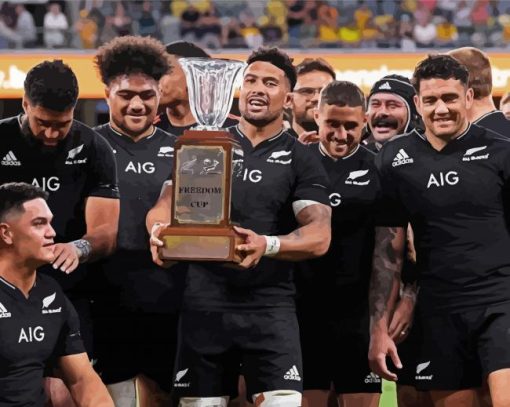 All Blacks Champions Paint By Number