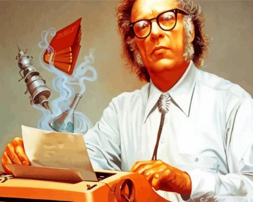 Artistic Isaac Asimov Paint By Number