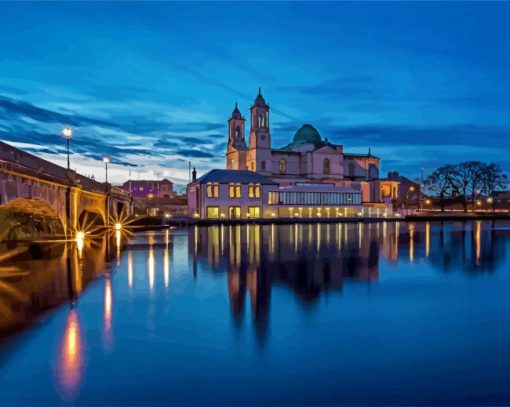 Athlone Bridge And Buildings Paint By Number