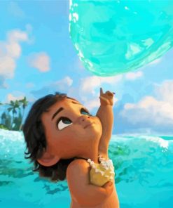 Baby Moana Animation Paint By Number