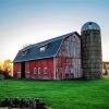 Barn With Silo Paint By Number