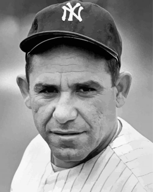 Baseball Catcher Yogi Berra Paint By Number