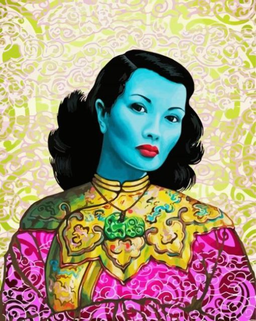Blue Lady Art Paint By Number